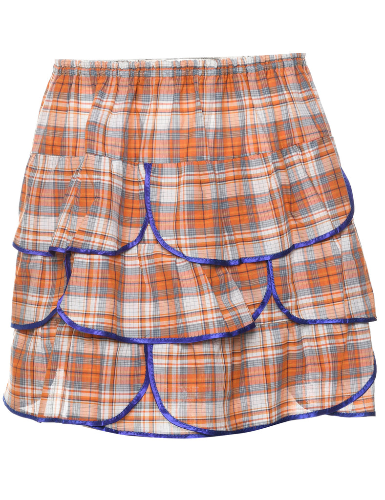 Checked Ra Ra Skirt - S