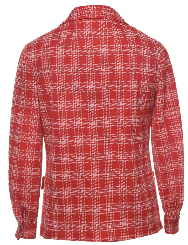 Checked Red Jacket - M