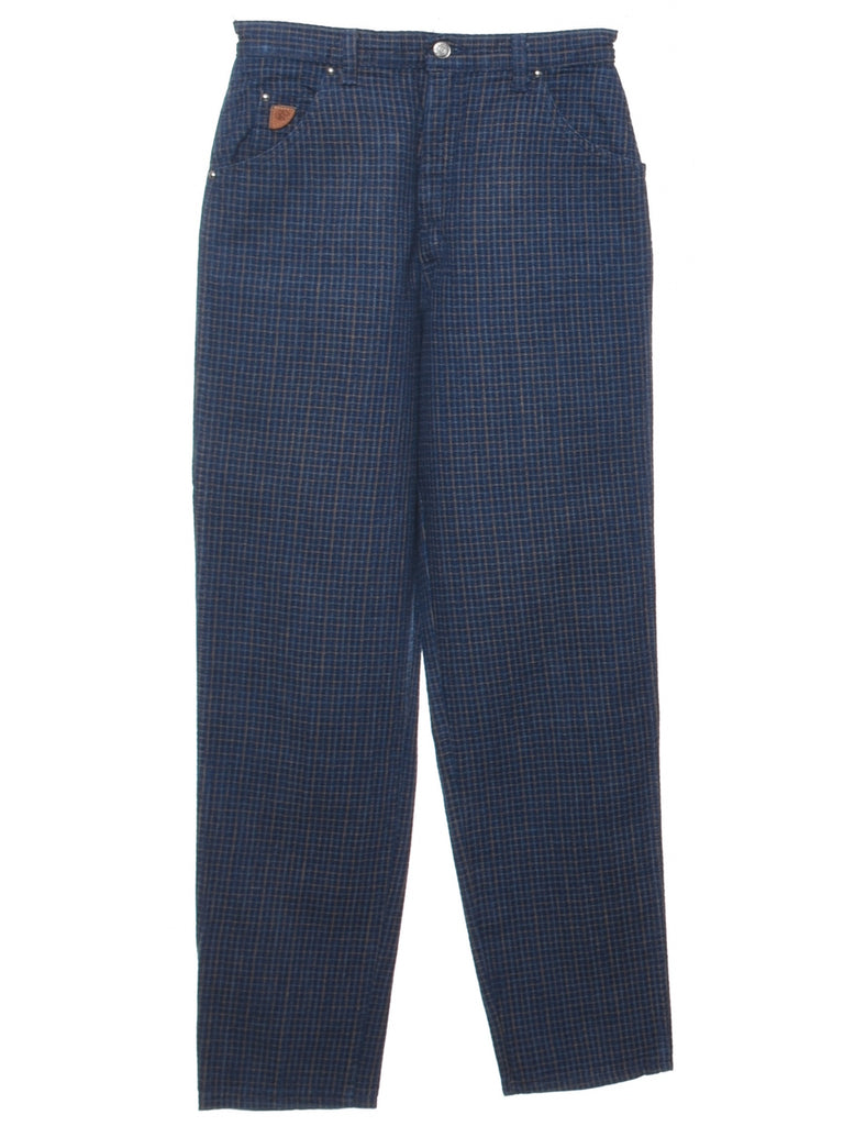 Checked Tapered Fit Trousers - W28 L31