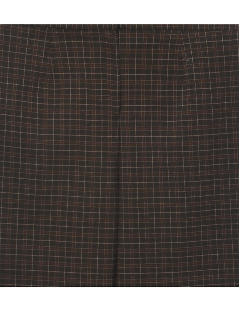 Checked Tapered Fit Trousers - W33 L30