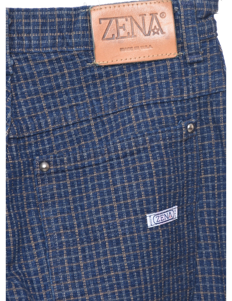 Checked Tapered Fit Trousers - W28 L31