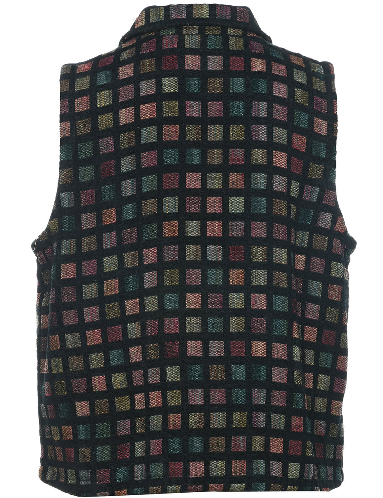 Checked Tapestry Waistcoat - XL