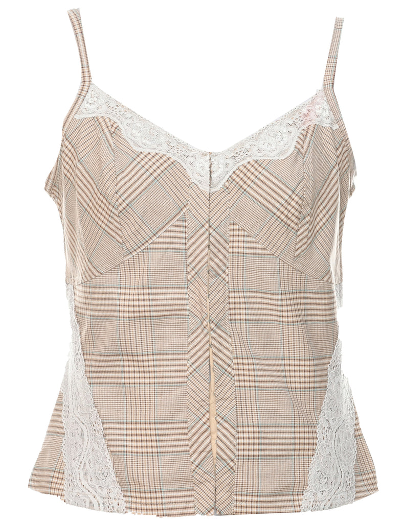 Checked Top - M