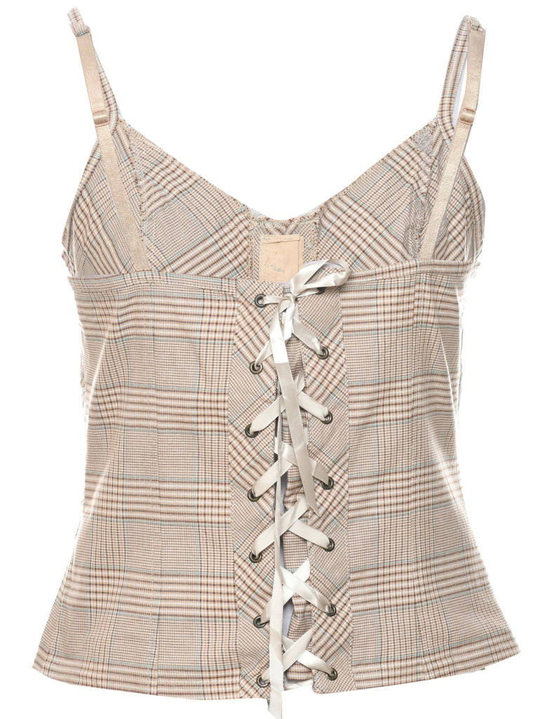 Checked Top - M
