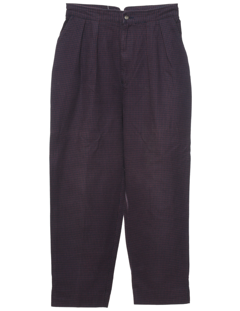 Checked Trousers - W28 L27