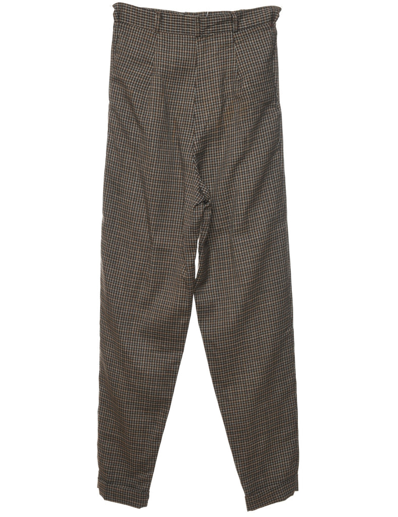 Checked Trousers - W26 L28