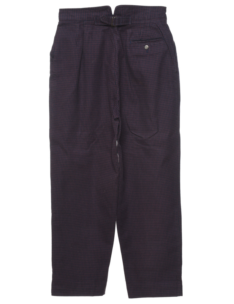 Checked Trousers - W28 L27
