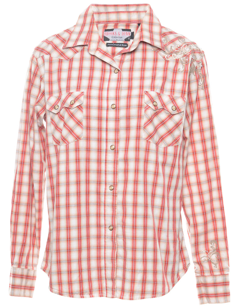 Checked Western Shirt - L