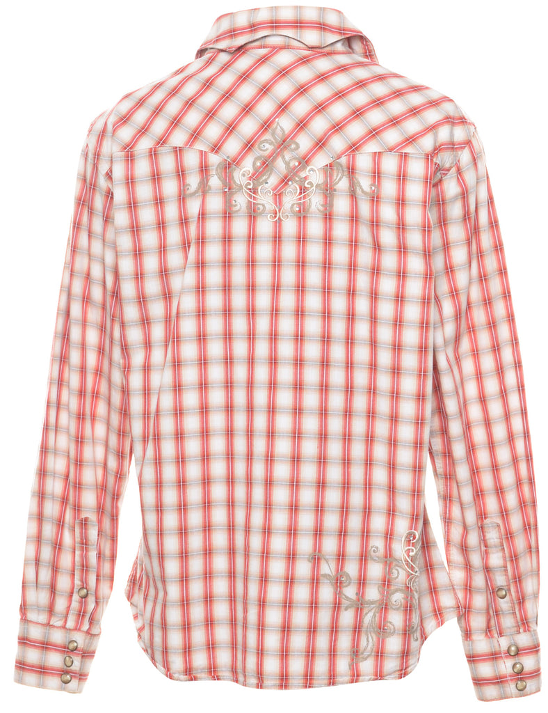 Checked Western Shirt - L