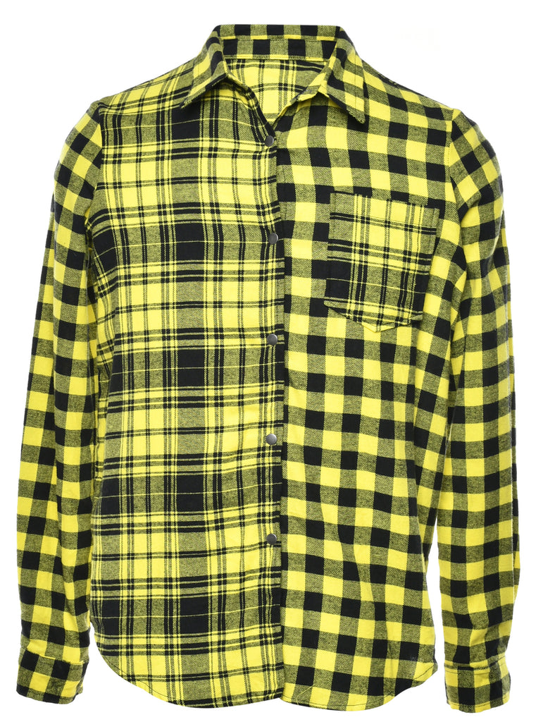 Checked Yellow Shirt - M