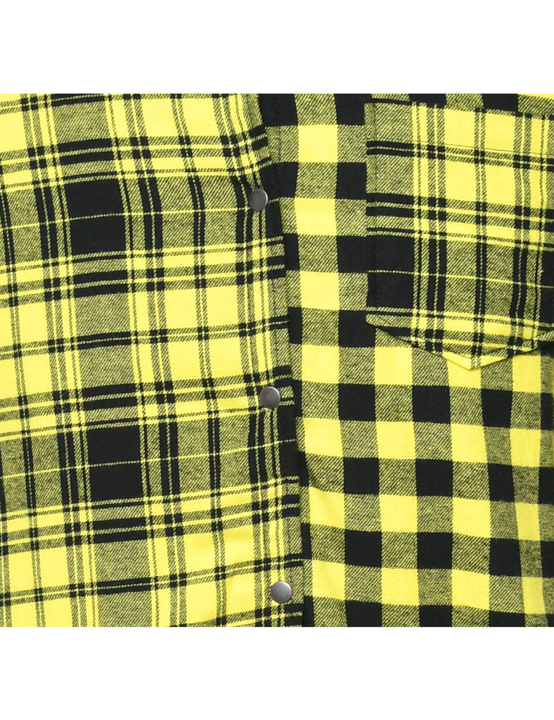 Checked Yellow Shirt - M