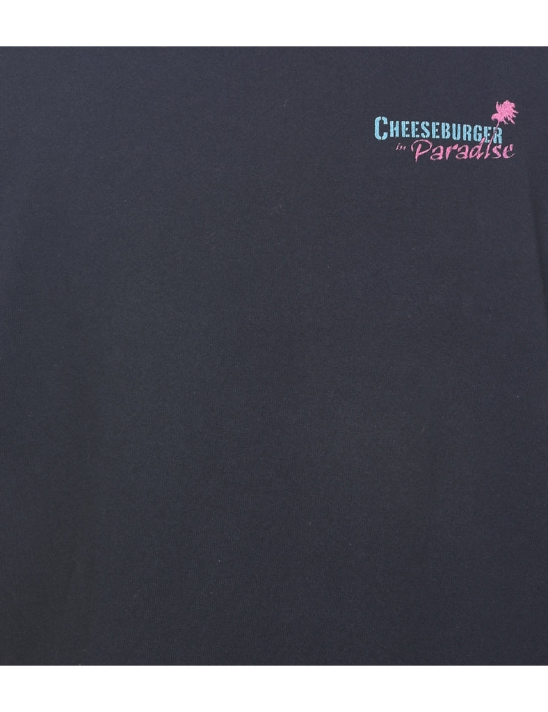 Cheeseburger In Paradise Printed Sweatshirt - M