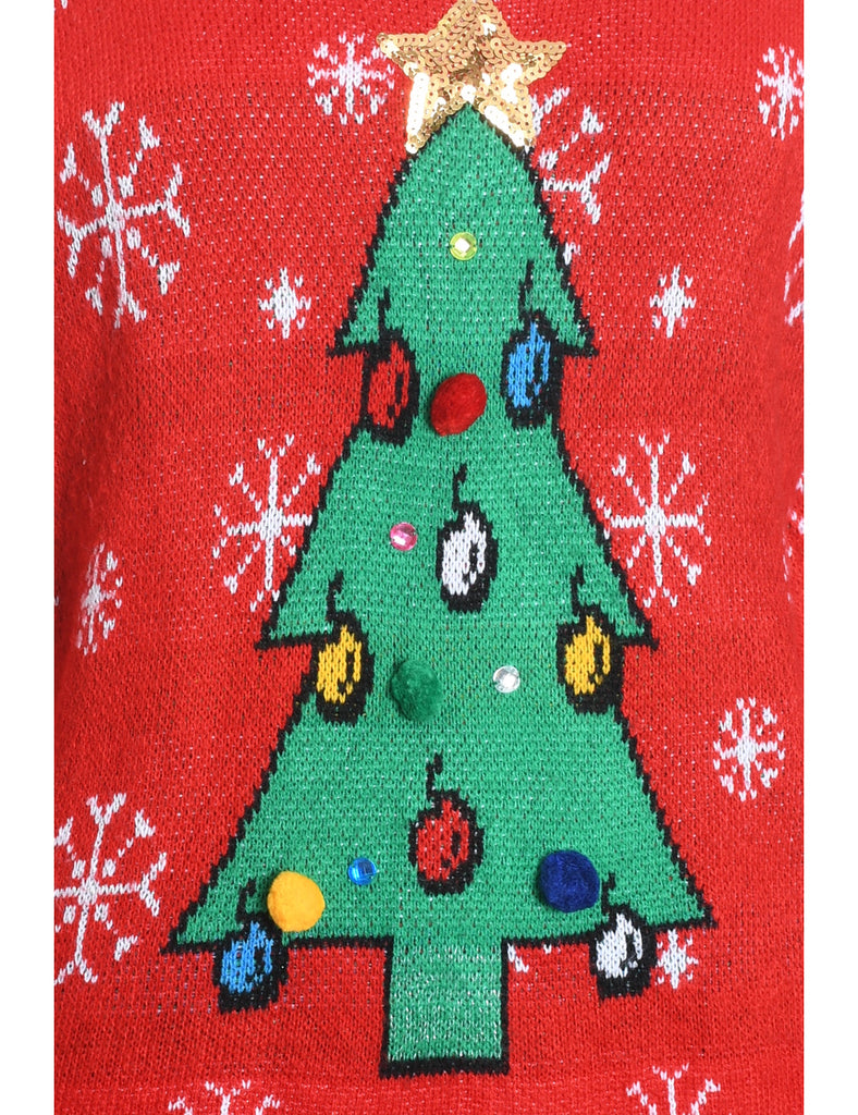 Christmas Tree Knit Design Jumper - XXL