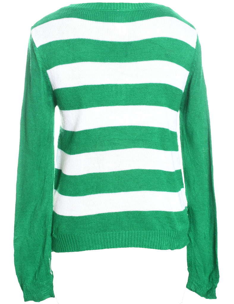 Christmas Tree Print Jumper - M