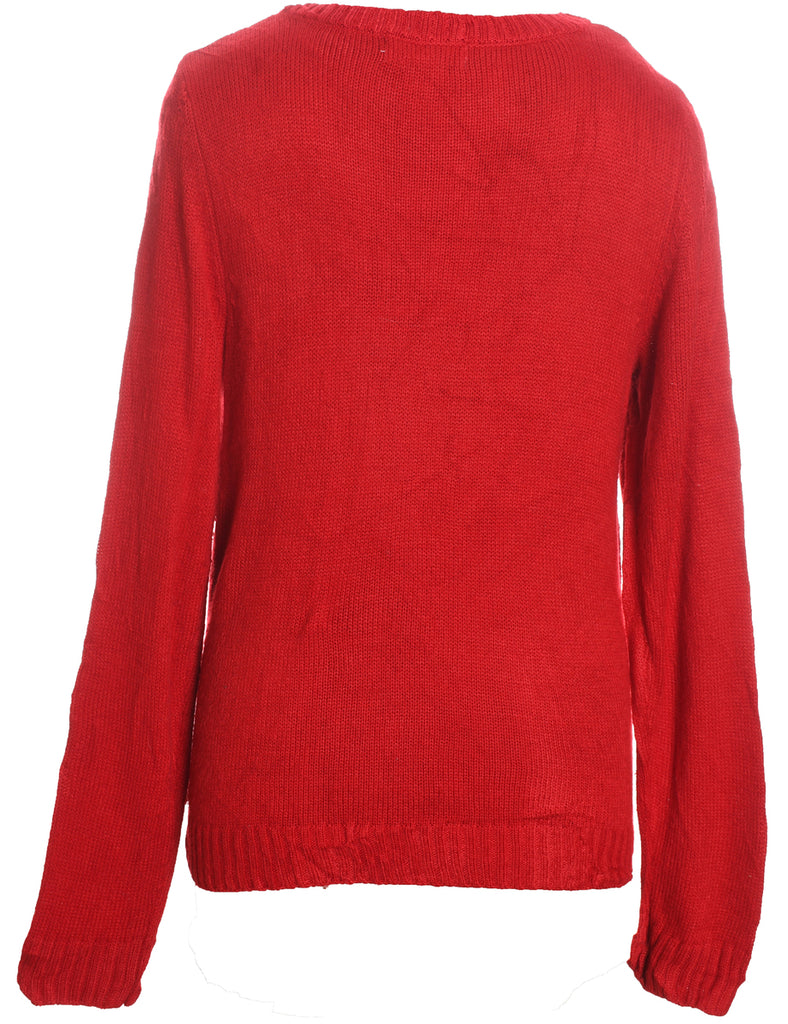 Christmas Tree Print Jumper - XL