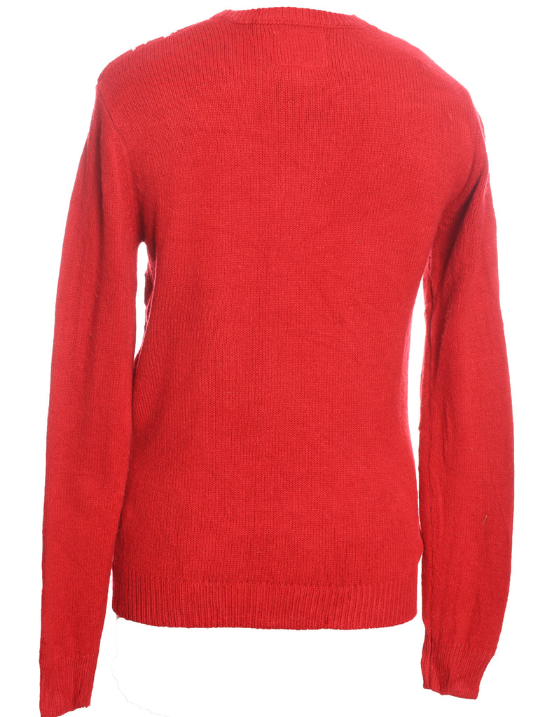 Christmas Tree Print Jumper - S