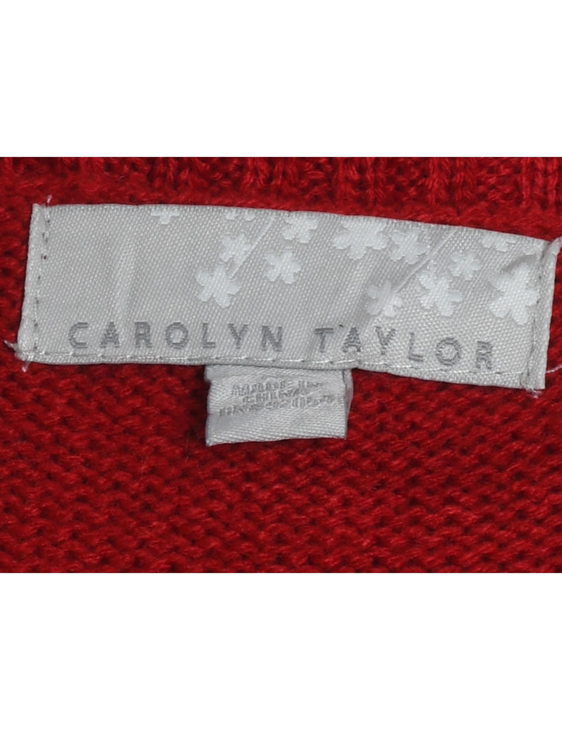 Christmas Tree Print Jumper - XL