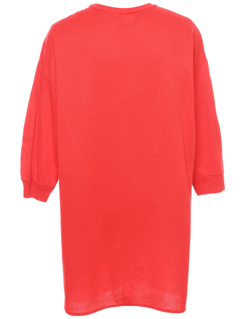 Christmas Tree Print Sweatshirt - L