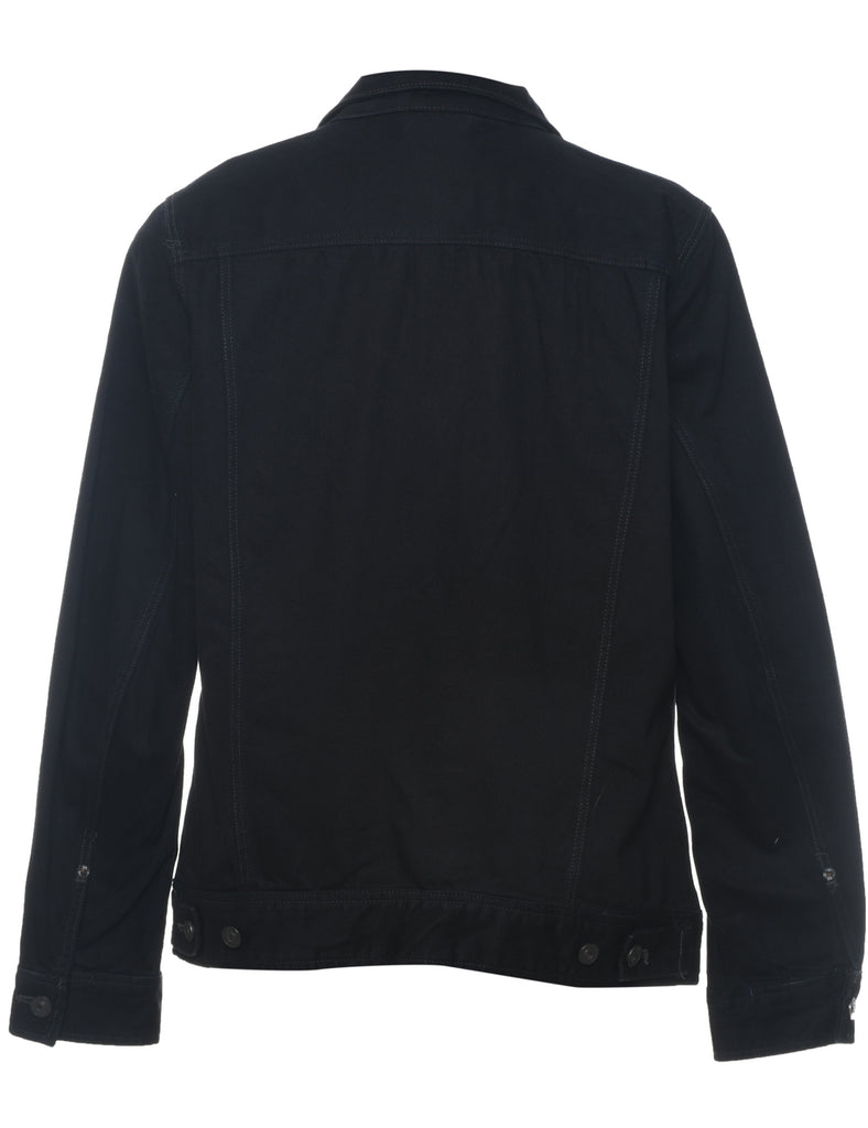 Classic Black Denim Jacket - M