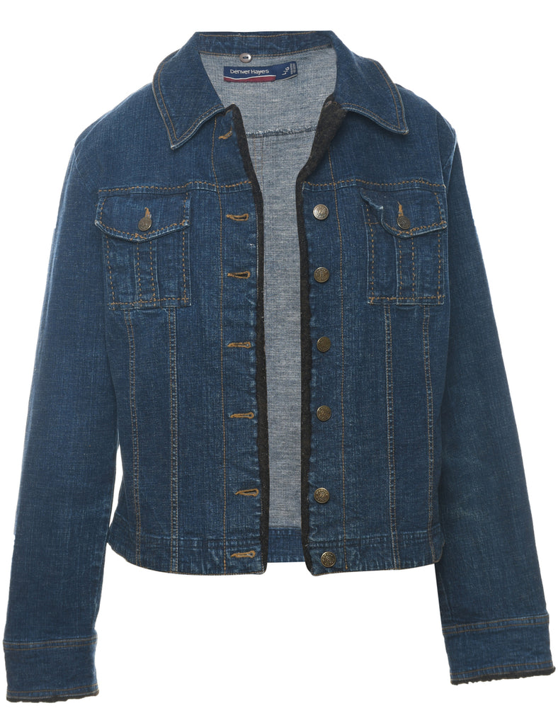 Classic Dark Wash Denim Jacket - L