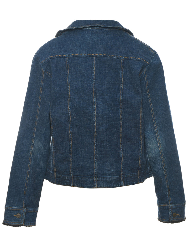 Classic Dark Wash Denim Jacket - L
