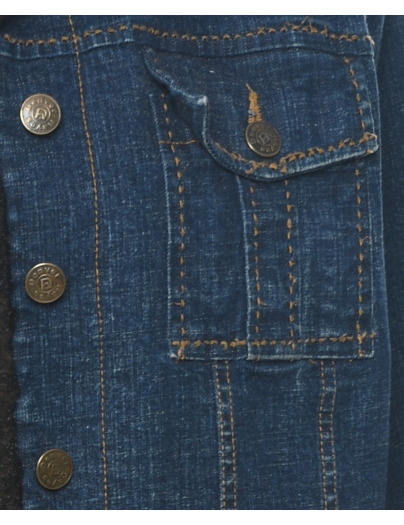 Classic Dark Wash Denim Jacket - L