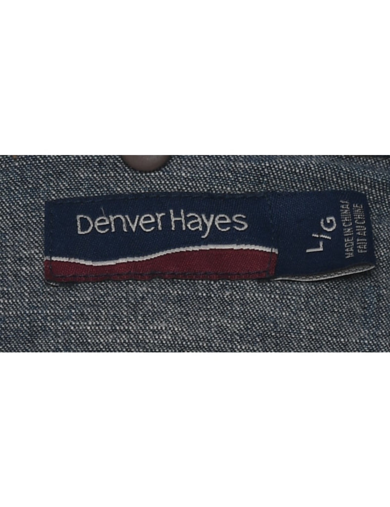 Classic Dark Wash Denim Jacket - L