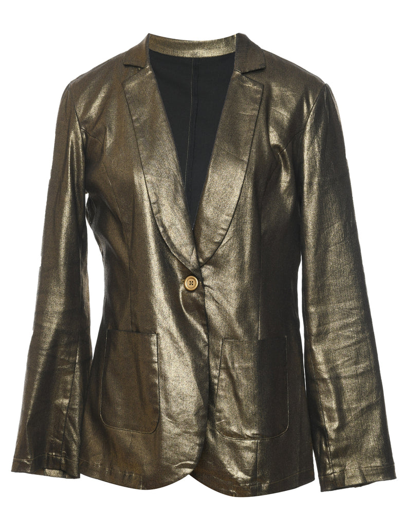 Classic Gold Blazer - M