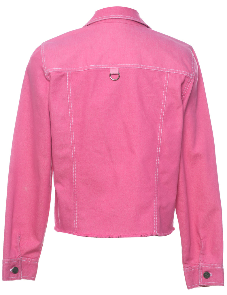 Classic Pink Denim Jacket - S
