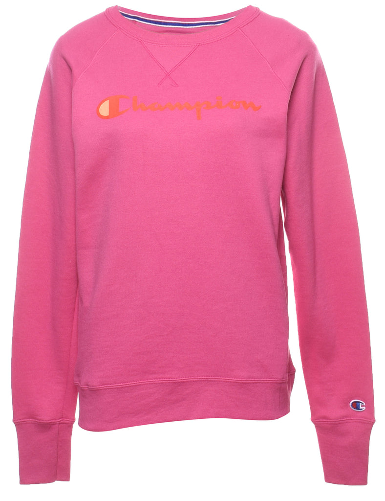 Classic Pink Spell Out Sweatshirt - S