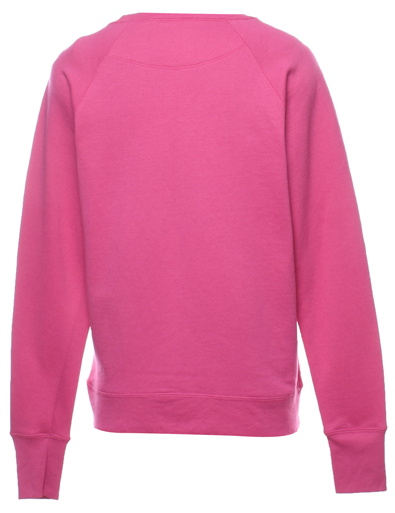 Classic Pink Spell Out Sweatshirt - S