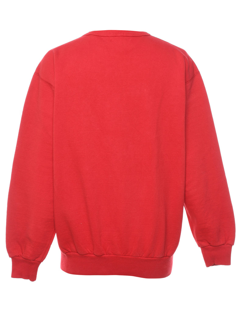 Classic Red Heart Design Sweatshirt - L