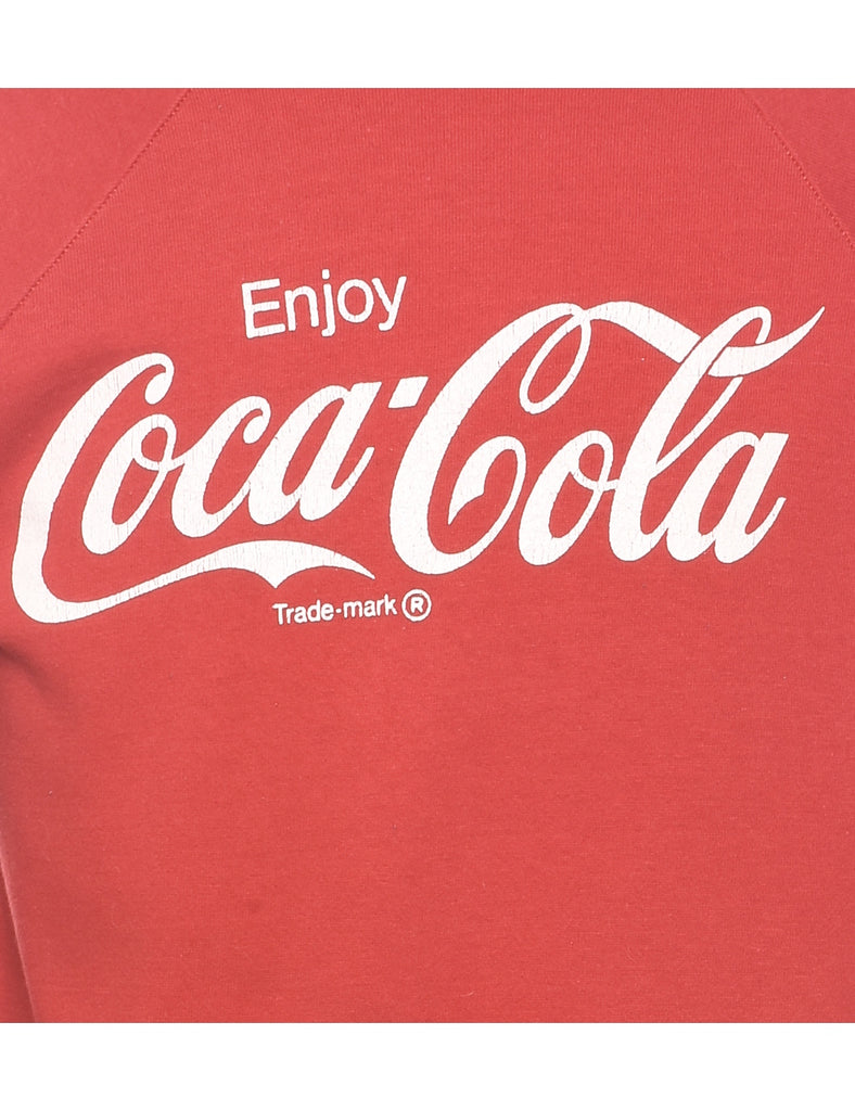 Coca-Cola Printed Sweatshirt - L