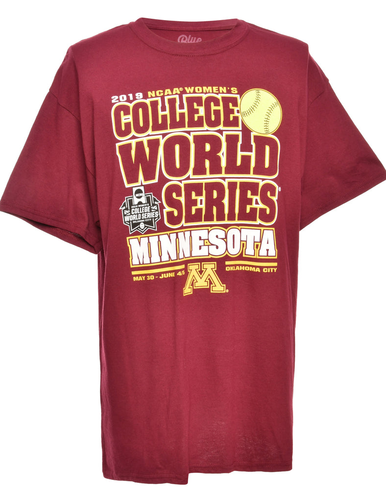 College World Series Maroon Sports T-shirt - L