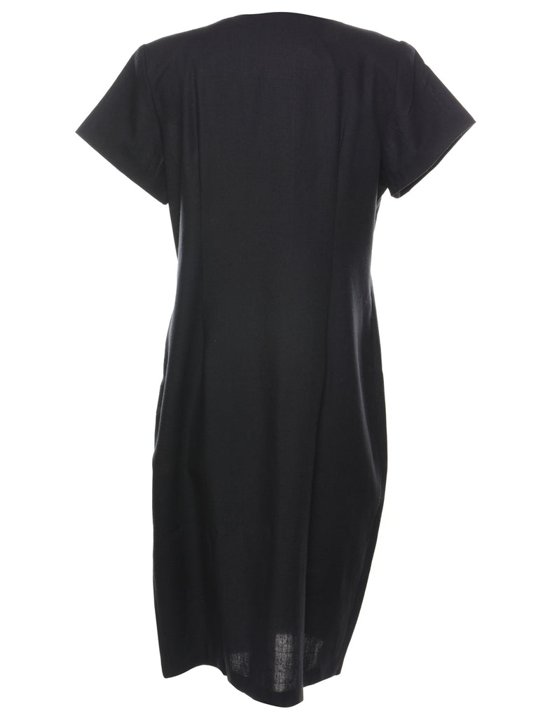 Colorful Button Front Dress - L