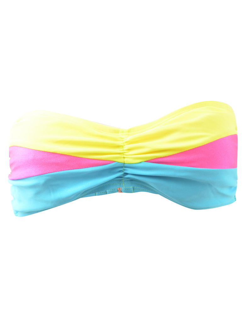 Colour Block Bikini Top - M