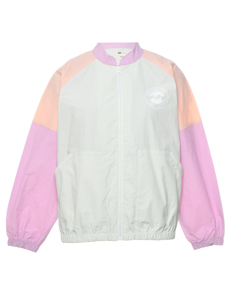 Colour Block Nylon Jacket - L