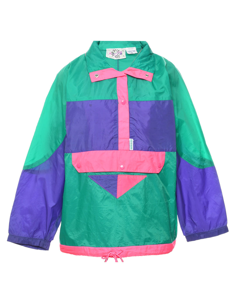 Colour Block Nylon Jacket - L