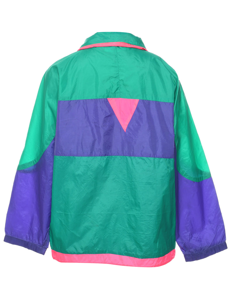 Colour Block Nylon Jacket - L
