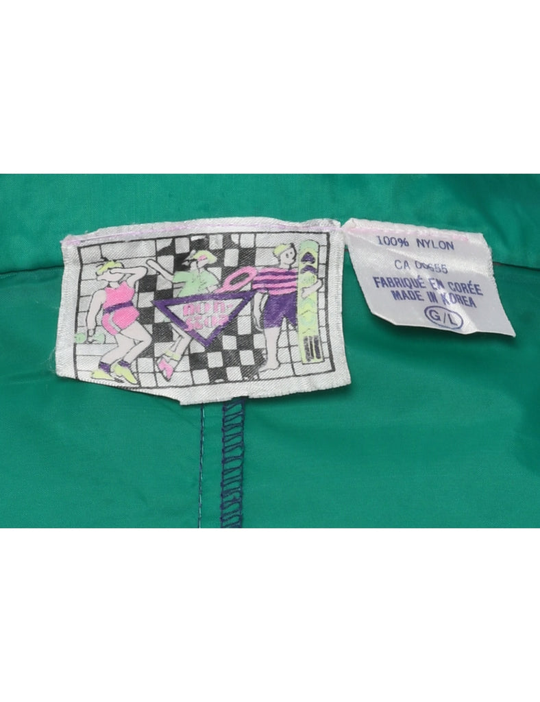 Colour Block Nylon Jacket - L