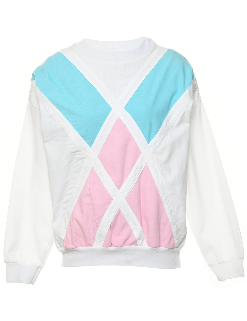 Colour BLock Plain Sweatshirt - L