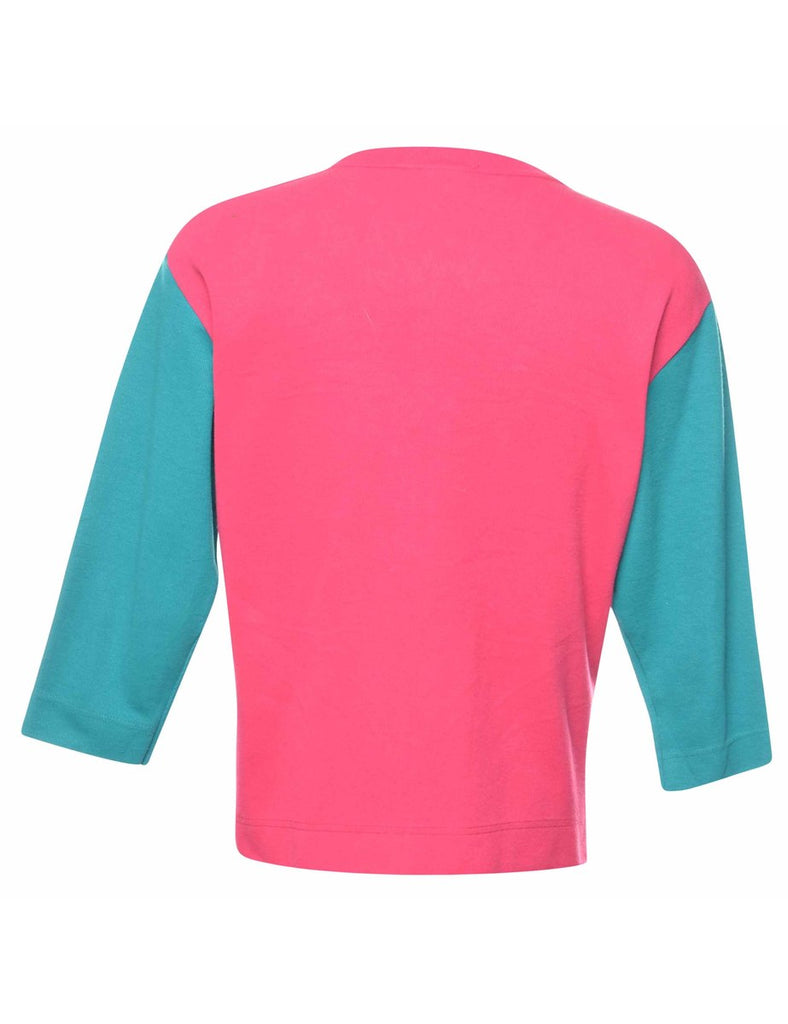 Colour Block Plain Sweatshirt - M