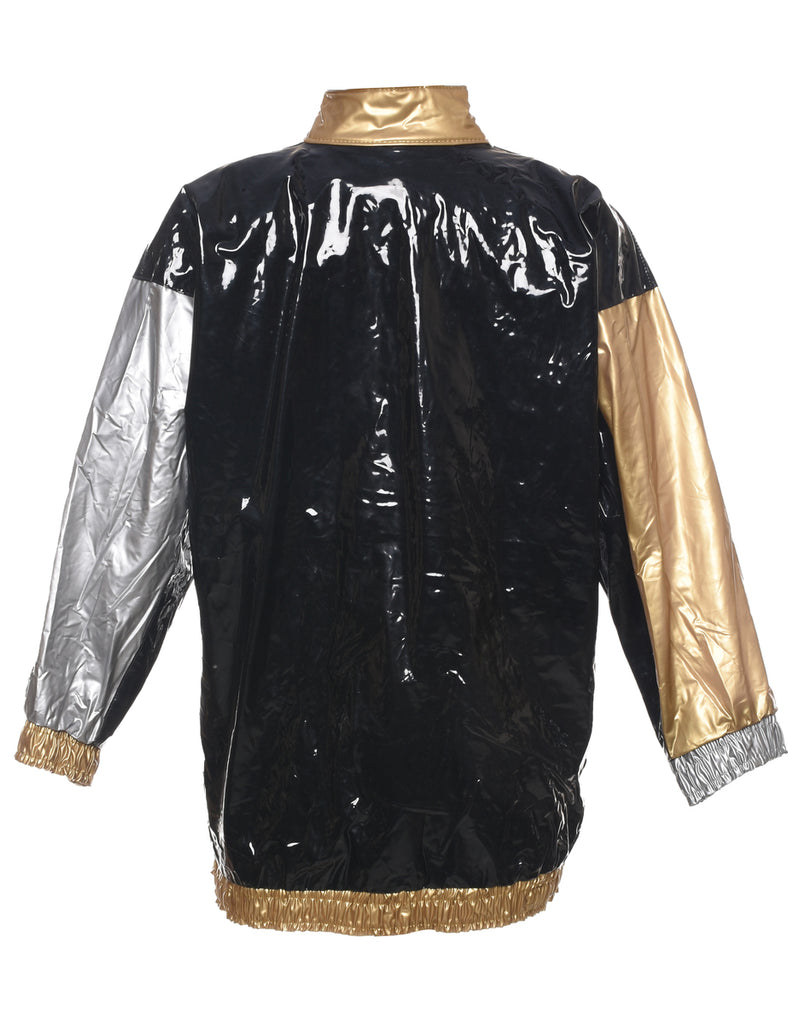 Colour Block Raincoat - M