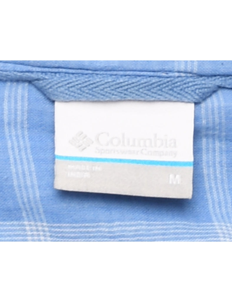 Columbia Blue Checked Shirt - M