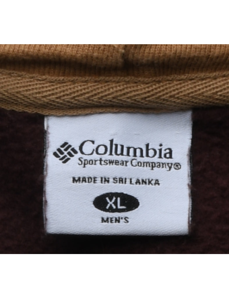 Columbia Dark Brown Plain Sweatshirt - XL