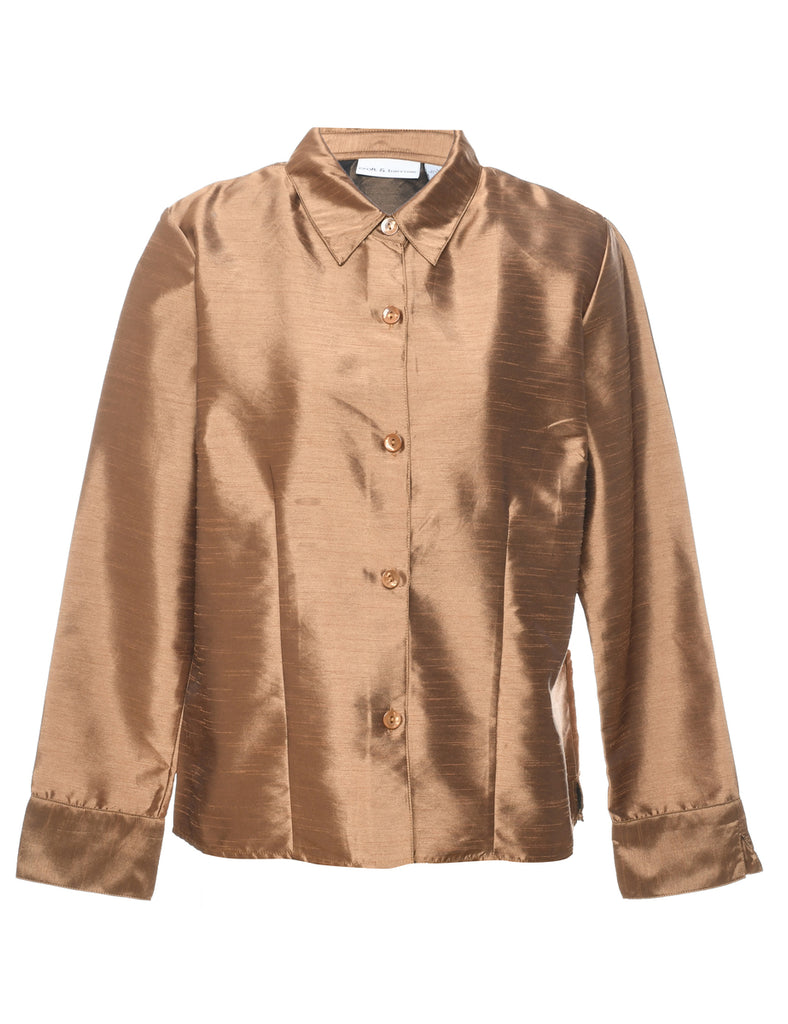 Copper Evening Blouse - L