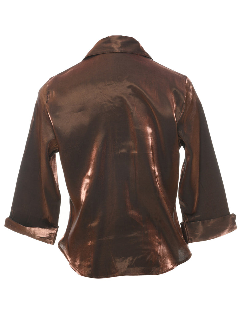Copper Evening Blouse - M
