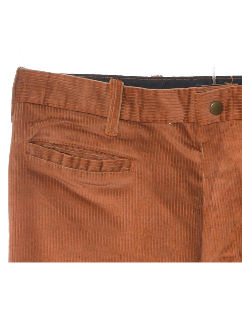 Coral Corduroy Fabric Trousers - W33 L29