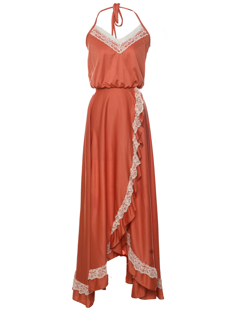 Coral Maxi Dress - S
