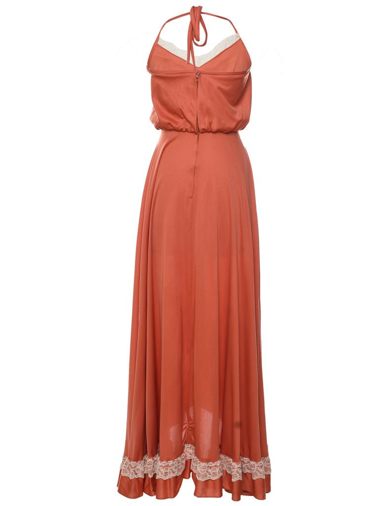 Coral Maxi Dress - S